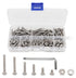 binifiMux Assortment Kit for 3D Printer, Machine, Stainless Steel 304, #6-32 Pan Head Phillips Screws, Nuts, Washers,