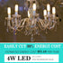 Frosted Light Bulbs E12 LED Bulb, 40W Warm White 2700K, Chandelier Frosted, E12 Candelabra, 6 Pack