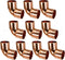 10-Pack Copper 1/2-Inch 90-Degree Elbow CxC Sweat - Certified Safe for Potable Water (CW9S0012-10P)