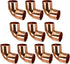 10-Pack Copper 1/2-Inch 90-Degree Elbow CxC Sweat - Certified Safe for Potable Water (CW9S0012-10P)