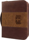 GraduatePro Bible Cover for Men & Women, Large PU Leather Zippered Scripture Bag with Carrying Handle, Psalm 46:10,