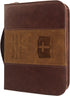 GraduatePro Bible Cover for Men & Women, Large PU Leather Zippered Scripture Bag with Carrying Handle, Psalm 46:10,