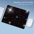 MXCVER Black Mousepad Diamond Black Glitter Sparkle Mouse pad Bling Desk Accessories Gaming Bling Rubber Pads