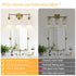 3-Light Indoi Bathroom Light Fixtures, Brass Vanity Light, Black Bathroom Lights Over Mirror with Clear Glass Shade