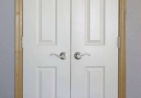 Design House 781815 Satin Nickel Scroll Door Lever, Dummy/Decorative