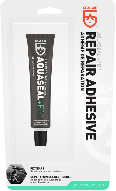 GEAR AID Aquaseal FD Flexible Durable Repair Adhesive for Waders, Wetsuits, PVC Inflatables, Dries Clear