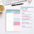 S&O Daily Planner Notepad for Productivity, 52 Page Undated Daily To Do List Organizer, TEAL