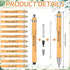 DAVAXI 96 Pcs Employee Appreciation Gifts Bulk Inspirational Ballpoint Pens with Thank You Gift Cards Motivational