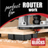 Loc Block Work Gripping Block 4 Pack, Ideal for Free Hand Routing and Finishing