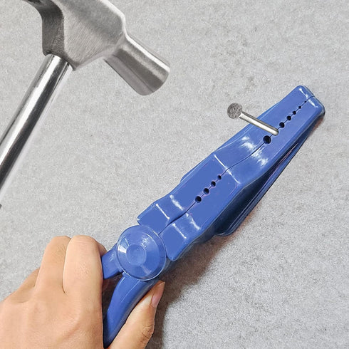 Generic Hammering Nail Pliers Nailing Holder, ABS Finger Protector with Smart Design, Portable Safety Hand Tool