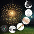 4 800LED 8 Dimmable Pcs Solar Starburst Sphere Lights,Firework Light Remote Control Timer Modes Waterproof Hanging
