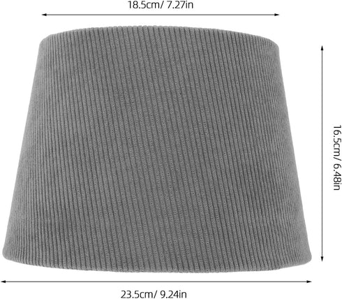 Ipetboom 18.5cm Fabric Lamp Shade for Bedside and Floor Lamps with Diameter for Living Room Bedroom Desk Lighting