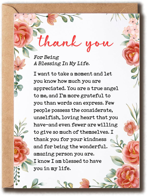 GoGi93Art Thank You For Being A Blessing In My Life Card - Thanksgiving