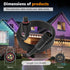 Norward IP68 H705A H705B H705C H706A H706B H706C H7067 10FT Extension Cable for Govee Permanent Outdoor Lights Pro