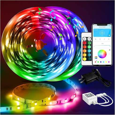 DAYBETTER Led Strip Lights 100 ft Smart with App Remote Control, 5050