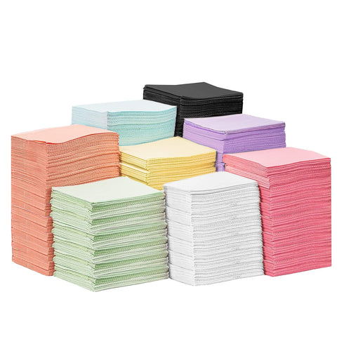 125 Pack 3-Ply, 13" 18" JMU Dental Bibs, Pink Dental Bibs Disposable x Patient Bibs Medical Tray Covers