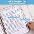 Graph Paper Notebook, 8.5" x 11" Spiral Notebook, 300 Pages, Hardcover, Thick A4 Grid Notebook for School, Black
