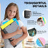 WOT I Telescoping Project Organizer, Refillable 3 Ring Binder Pocket Folder, Black with Custom Cover