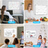 White Board Dry Erase Board for Wall, 24" x 18" Magnetic Calendar with Hourly Time Slots, Double-Sided for Office,