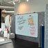 U Brands Magnetic Cubicle/Wall Glass Dry-Erase Board, 20 X 16 Inches, White Frosted Surface, Frameless Design