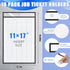 Feifeiya 10 Pack 11 17 Inch x Job Ticket Holders, Dry Erase Pockets, Clear Paper Sleeves, Shop Ticket Holders, Writable