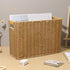 Decorative Magazine Storage Basket Bin, Plastic Holder for Bathroom, Office