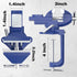 Shangyoyi 2-in-1 3.2"- 360 Bench Vise For Workbench Multi-functional Portable Swivel Base Bench Clamp On Vice/Table
