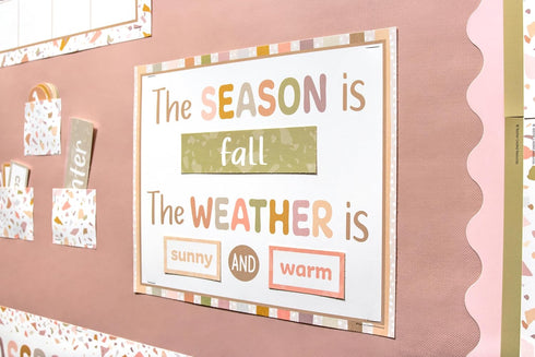 Teacher Created Resources Terrazzo Tones Calendar Bulletin Board (TCR7201)