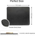Leather Mouse Pad - Double Side Wood Mouse Pad, Waterproof Ultra Thin with Stitched Edge, 10.2 x 8.3 Inch, 1 Pack