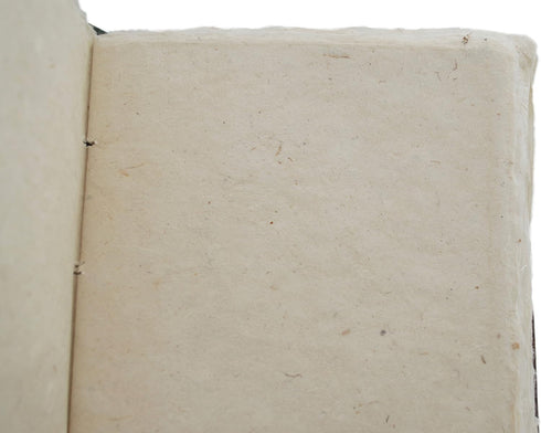 Kathmandu Valley Co. Nepali Eco Journal with Vintage Lokta Paper - Hand-made Notebook from Nepal (5x8, Dark Walnut)