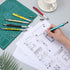 IANFAN 36 6 1 Pcs in Multitool Tech Tool Pen with Ruler, Level Gauge, Ballpoint Pen and Black Ink Refills, Stylus Pen