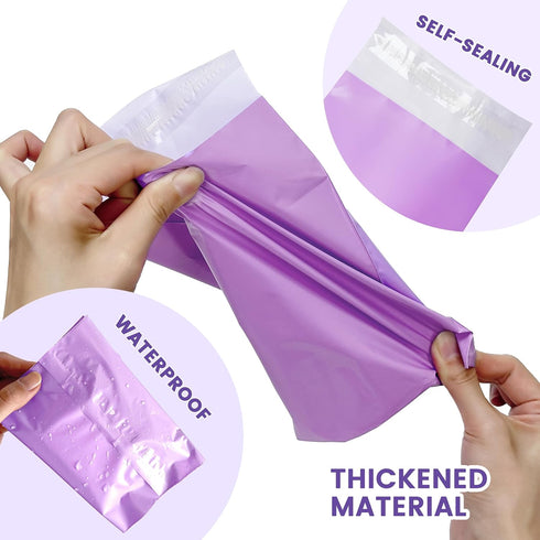 300 10" 6" Disposable Sanitary Bags, Pcs, Purple, Self-sealing, Odor-proof, Rectangular, Plastic, x Bags for Feminine