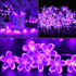 50 ITICdecor Outdoor Solar Flower String Lights Waterproof LED Fairy Light Decorations for Christmas Tree Garden Patio