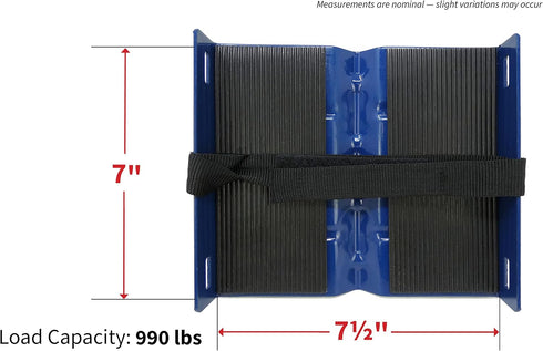 Shepherd Hardware 9298 Snowmobile Dolly Set, 1000-lb Load Capacity, Blue