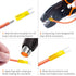 Wirefy 90 PCS Marine Grade Heat Shrink Fork Connectors #10 - Spade Fork Wire Terminals - Yellow 12-10 Gauge
