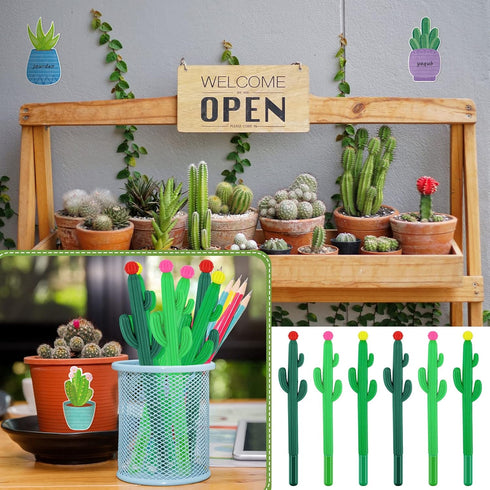 Cactus Sticky Notes with Cactus Pen, Cute Notepads Set, Fun Cactus Gifts, Self Adhesive Note Pads for School Supply