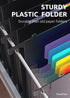ThinkTex Plastic Expanding Hanging File Folders, 7 Pockets, Large Capacity, Multi-Color Tabs, Letter Size - 3 Packs