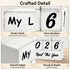 Pawnoc Counter, 4-Digit Books Read This Year Wooden Reading Tracker for Bookshelf Decor, Gift for Book Lovers, Readers