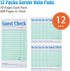12 Pack 50 Sheets/Pack, 600 ZPARIK Green Guest Checks Books for Servers Server Note Pads, Waiter Checkbook, Waitress
