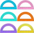 Zonon 12 Pieces Protractors Bulk, Plastic 180 Degrees 6 Inch Translucent for Geometry, Angle Measurement, School