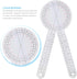 Goniometer Set, 3 Pieces of 6/8/12 Inch Occupational Physical Therapy Protractor Tool Measurement Kit