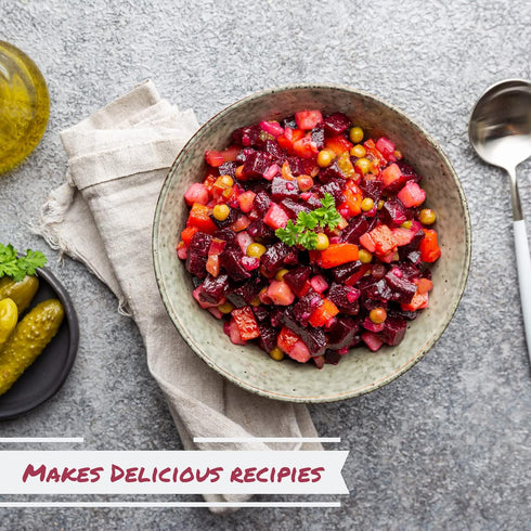 2 lbs Dried Chopped Beets by Its Delish, Bulk Bag | Gourmet Dehydrated Raw Beet Root Vegetables | Cooking, Camping