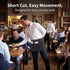 3 Toyvian Durable Denim Waist Apron with Pockets Unisex, Short Half Server Apron for Waiter Waitress, Bar, Cafe