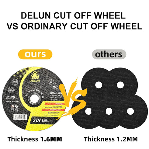Cut Off Wheels 6 inch, 27-Pack Thin Metal & Stainless Steel Cutting Discs for Angle Grinders