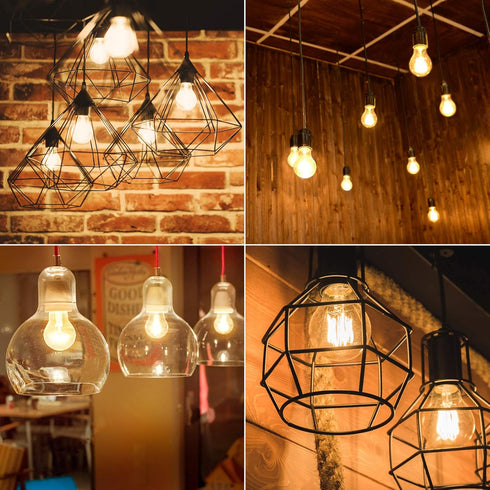 Lepro Vintage LED Bulbs, Dimmable Filament Bulb, 8W 800LM, 60W Equivalent, Classic Clear Glass, 2700K Warm White, A19