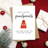Naixiwen Christmas Pregnancy Announcement Card for Grandparents to Be, Christmas Pregnancy Reveal Card, New Baby Reveal