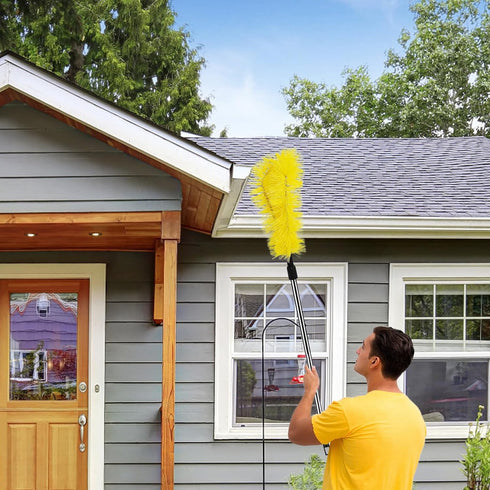 2 PCS Gutter Cleaning Replacement Brush Parts Accessories for Cleaning Leaves and Debris