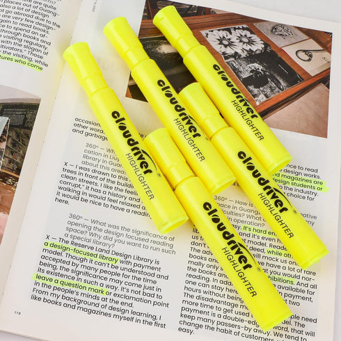 cloudriver Highlighters Bulk Pack of 78, Yellow Highlighter, Chisel Point, Quick Drying Ink, Suitable for Classroom,