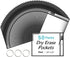 SUNEE 50 Packs Oversized Reusable Dry Erase Pocket Sleeves with 3 Rings,