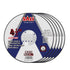 SALI 5 Pack Cut Off Wheel 4 1/2 Inch, 4-1/2" x 3/64" x 7/8" Cutting Wheels for Metal & Stainless Steel